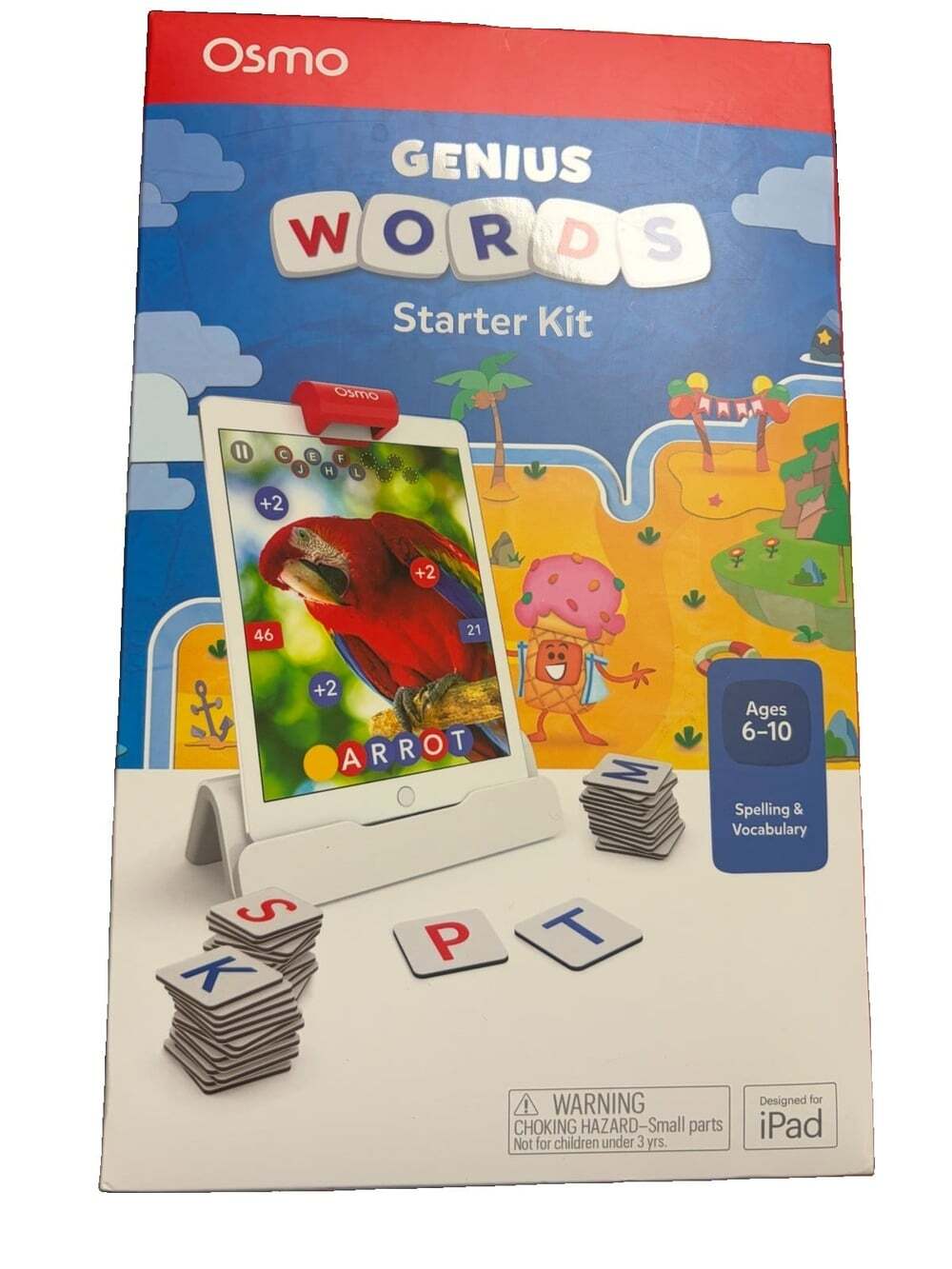 OSMO Genius Words Starter Kit Learning Game Spelling And Vocabulary Ages 6-10